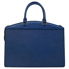 Louis Vuitton-LOUIS VUITTON Epi Riviera Sac à main Bleu M48185 LV Auth bs13166-Bleu