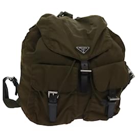 Prada-PRADA Backpack Nylon Khaki Auth mr019-Khaki