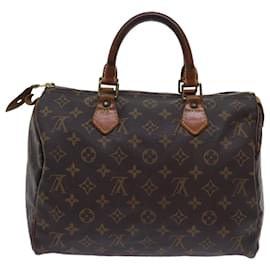 Louis Vuitton-Louis Vuitton Monogram Speedy 30 Hand Bag M41526 LV Auth 70094-Monogram