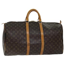 Louis Vuitton-Louis Vuitton-Monogramm Keepall 55 Boston Bag M.41424 LV Auth 69919-Monogramm