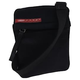 Prada-PRADA Sports Shoulder Bag Nylon Black Auth bs12818-Black