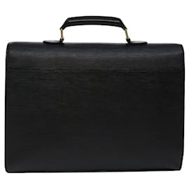 Louis Vuitton-LOUIS VUITTON Epi Serviette Embaixador Bolsa Empresarial Preto M54412 Autenticação de LV 70077-Preto