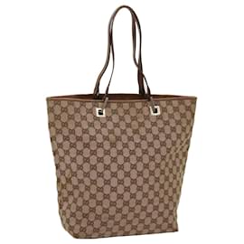 Gucci-GUCCI GG Canvas Tote Bag Beige 002 1098 2123 auth 69748-Beige