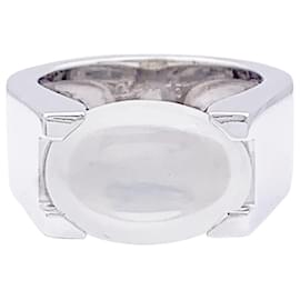 Cartier-Cartier ring, “Tankissime” white gold, moonstone.-Other