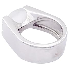 Cartier-Cartier ring, “Tankissime” white gold, moonstone.-Other