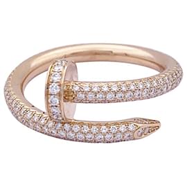 Cartier-Anello di Cartier, "Solo un chiodo", Oro rosa, Diamants.-Altro