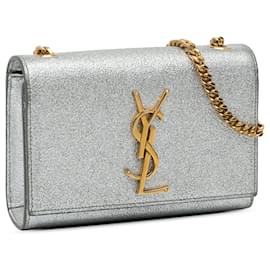 Saint Laurent-SAINT LAURENT Handbags Kate monogramme-Silvery