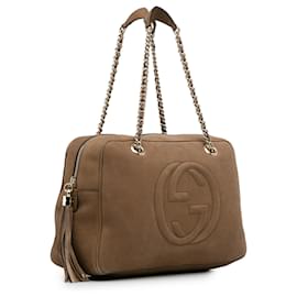 Gucci-GUCCI Handbags Soho-Brown