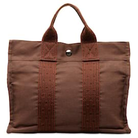 Hermès-HERMES Handbags Herline-Brown