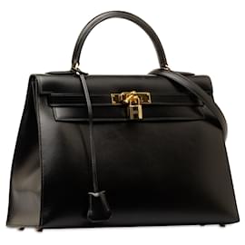 Hermès-HERMES Handbags Kelly 32-Black