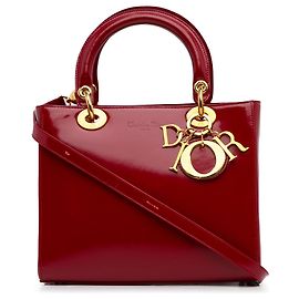 DIOR Handbags Lady Dior Red
