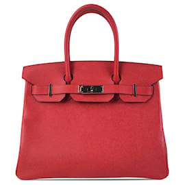Hermès-HERMES Handtaschen Birkin 30-Rot