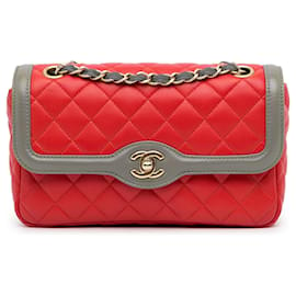 Chanel-CHANEL Bolsas Atemporais/clássico-Vermelho
