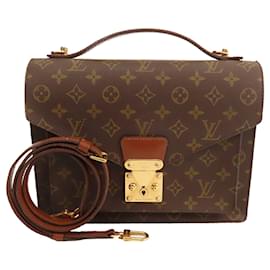 Louis Vuitton-LOUIS VUITTON Handbags Monceau-Brown