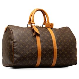 Louis Vuitton-LOUIS VUITTON Travel bags Keepall-Brown