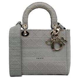DIOR Handbags Lady Dior Grey