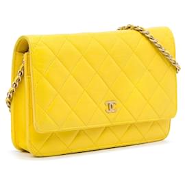Chanel-CHANEL Handbags Wallet On Chain Timeless/classique-Yellow