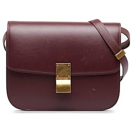 Céline-CELINE Handbags Classic-Red