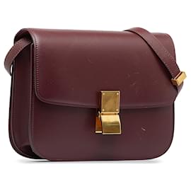 Céline-CELINE Handbags Classic-Red