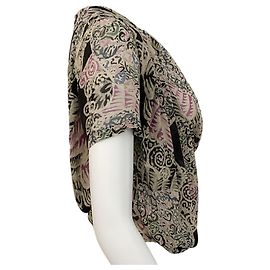 Blusa Iro Multi Rivola Preta Multicor