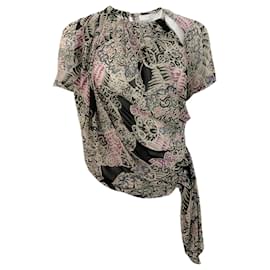 Autre Marque-Blusa Iro Nera Multi Rivola-Multicolore