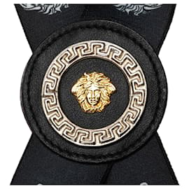 Versace-Schwarze Hosenträger mit Medusa-Motiv von Versace-Schwarz