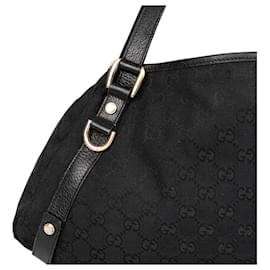 Gucci-Gucci Abbey Shopper-Tasche mit GG-Monogramm-Schwarz