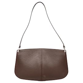 Louis Vuitton-Louis Vuitton Noir Epi Leather Demi-Lune Bag-Brown