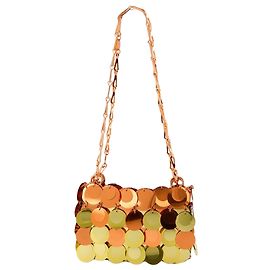 Paco Rabanne Oversized Sequin Purse - Rabanne - Polyester - Gold Golden Metallic