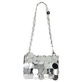 Paco Rabanne Sparkle Nano Geldbörse - Rabanne - Polyester - Silber Silber Metallisch