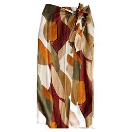 Massimo Dutti Falda estampada estilo pareo Multicolor