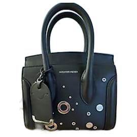 Alexander McQueen Black Leather Handbag Black