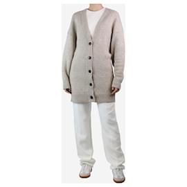 Isabel Marant Etoile-Beige oversized wool-blend cardigan - size UK 10-Other