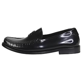 Saint Laurent-Black leather loafers - size EU 39.5 (Uk 6.5)-Black