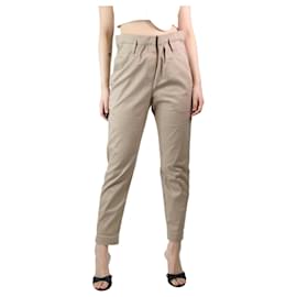 Brunello Cucinelli-Beige cotton trousers - size UK 10-Other