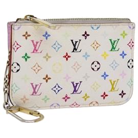 Louis Vuitton-Porta-moedas LOUIS VUITTON multicolorido Cles NM Moeda Branco M93734 Autenticação de LV 69837-Branco