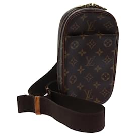 Louis Vuitton-Bolso de hombro tipo gange con bolsillo y monograma de LOUIS VUITTON M51870 LV Auth 70039-Monograma
