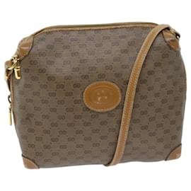 Gucci-GUCCI Micro GG Supreme Shoulder Bag PVC Beige 007 115 4916 Auth yk11485-Beige