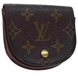 Louis Vuitton-LOUIS VUITTON Monogram Porte Monnaie Guze Monedero M61970 Bases de autenticación de LV13338-Monograma