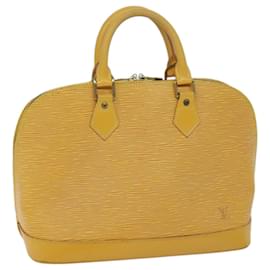 Louis Vuitton-Bolsa de mão LOUIS VUITTON Epi Alma Tassili Yellow M52149 Autenticação de LV 67951-Outro