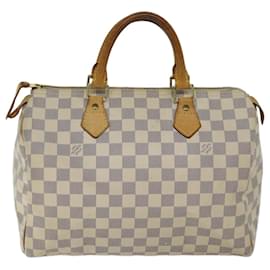 Louis Vuitton-Louis Vuitton Damier Azur Speedy 30 Hand Bag N41533 Auth LV 69423-Autre