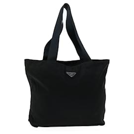 Prada-PRADA Tote Bag Nylon Black Auth bs13282-Black