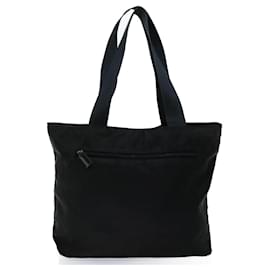 Prada-PRADA Tote Bag Nylon Black Auth bs13282-Black
