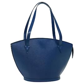 Louis Vuitton-LOUIS VUITTON Bolso de hombro de compras Epi Saint Jacques Azul M52275 autenticación 70229-Azul