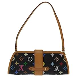 Louis Vuitton-LOUIS VUITTON Monogram Multicolor Shirley Schultertasche Schwarz M40050 Auth 69858EIN-Schwarz