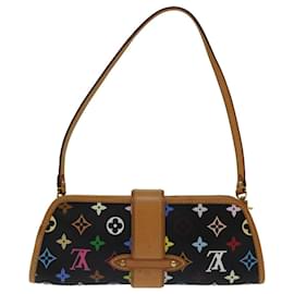 Louis Vuitton-LOUIS VUITTON Monogram Multicolor Shirley Shoulder Bag Black M40050 auth 69858A-Black