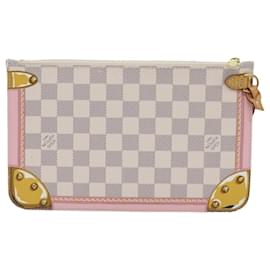 Louis Vuitton-LOUIS VUITTON Damier Azur Sommerkoffer Neverfull MM Beutel N41065 LV Auth Herr014-Andere