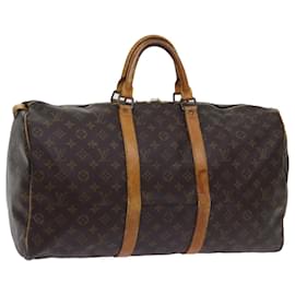 Louis Vuitton-Louis Vuitton-Monogramm Keepall 50 Boston Bag M.41426 LV Auth 69918-Monogramm