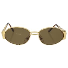 Versace-VERSACE Sunglasses metal Gold Brown Auth yk11320-Brown,Golden