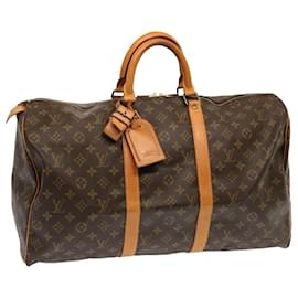 Louis Vuitton-Louis Vuitton-Monogramm Keepall 50 Boston Bag M.41426 LV Auth 67999-Monogramm